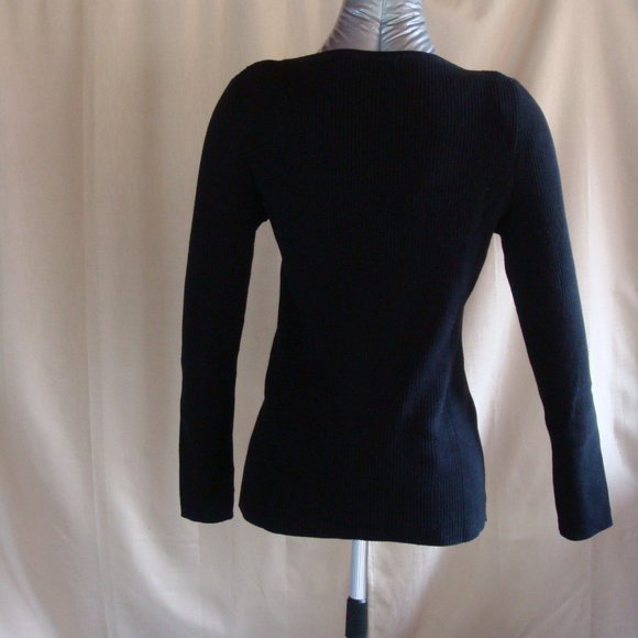 Moda Cotton Rib Knit Round neck Sweater - Picture 2 of 2